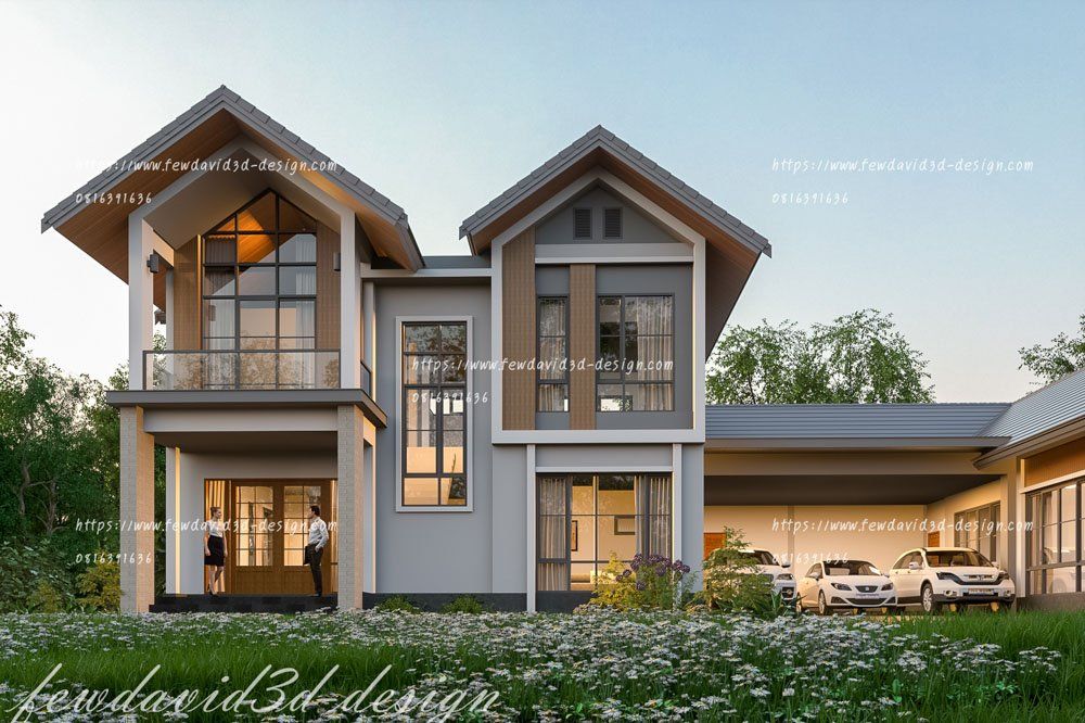 รับออกแบบบ้านทุกสไตล์ ตอบโจทย์ทุกความต้องการ ทีมงานมืออาชีพ ประสบการณ์สูง FEWDAVID3D-DESIGN
