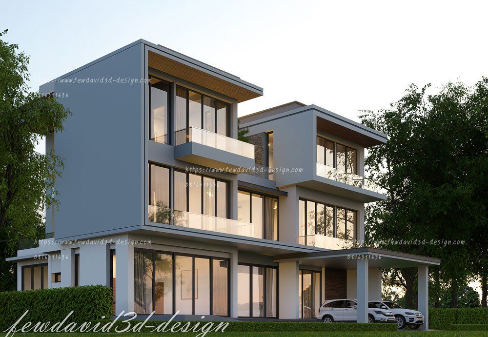 รับออกแบบบ้าน,บ้าน3ชั้น,สถาปนิก