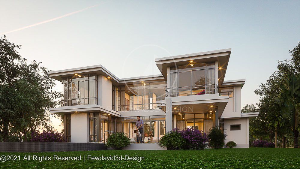 บ้าน2ชั้น,โมเดิร์น