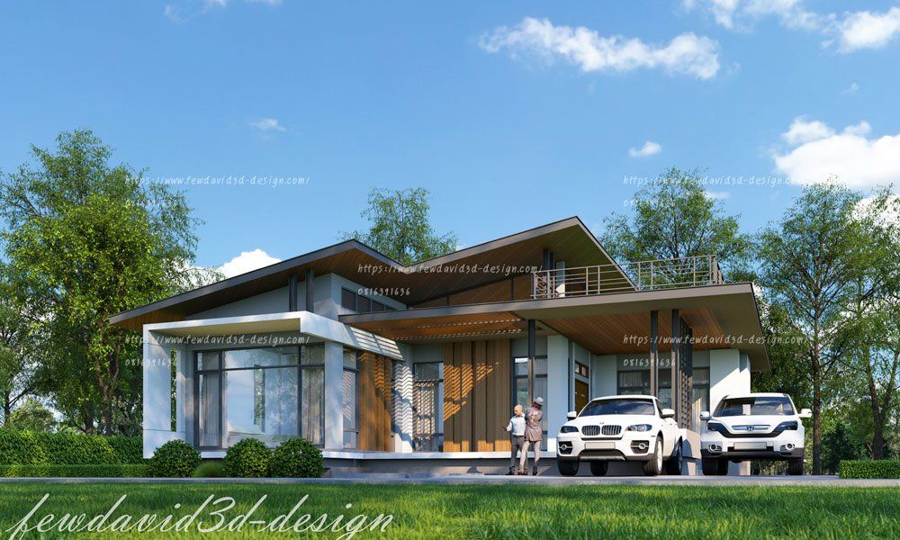 รับออกแบบบ้าน โมเดิร์น