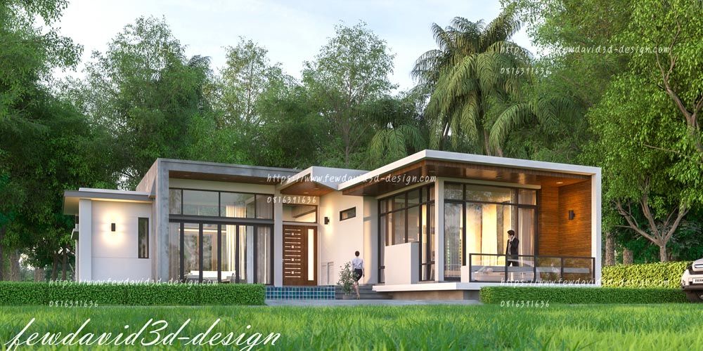 บ้านโมเดิร์นชั้นเดียว