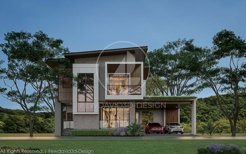 ออกแบบบ้าน2ชั้น,รับออกแบบ,ออกแบบบ้าน,นนทบุรี