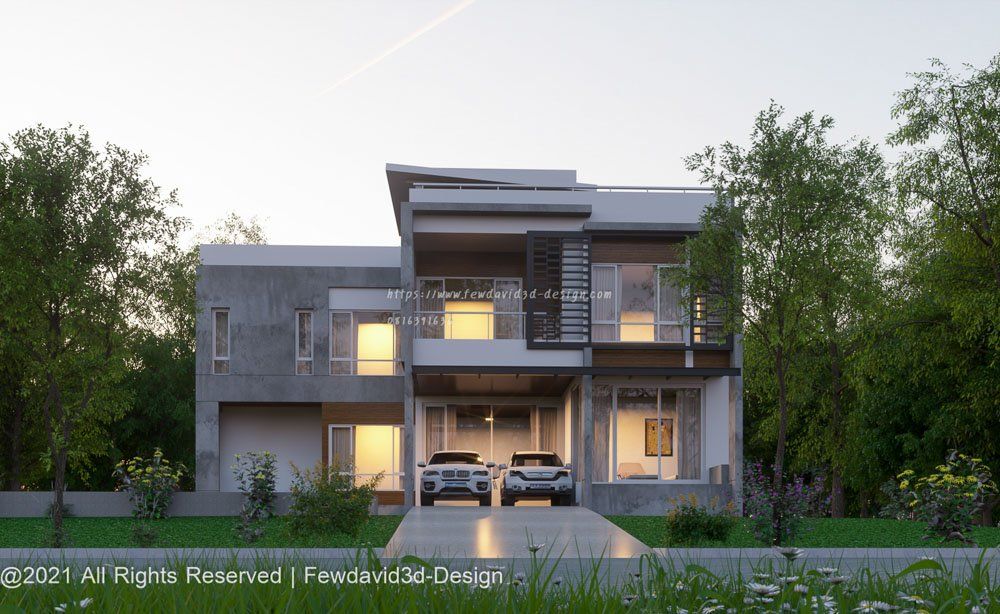 บ้านโมเดิร์น 2 ชั้น