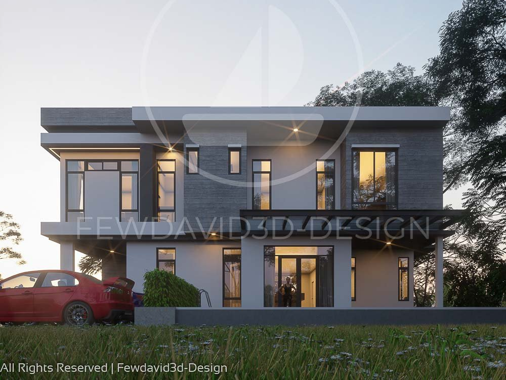 บ้านโมเดิร์น2ชั้น