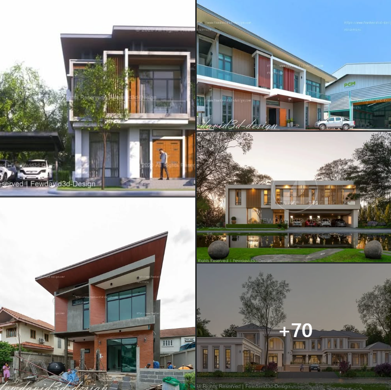 รวมภาพแบบบ้าน2ชั้น สไตล์ต่างๆที่สวยงาม