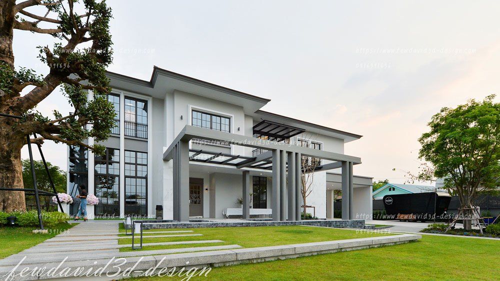 รับออกแบบบ้าน,2ชั้น
