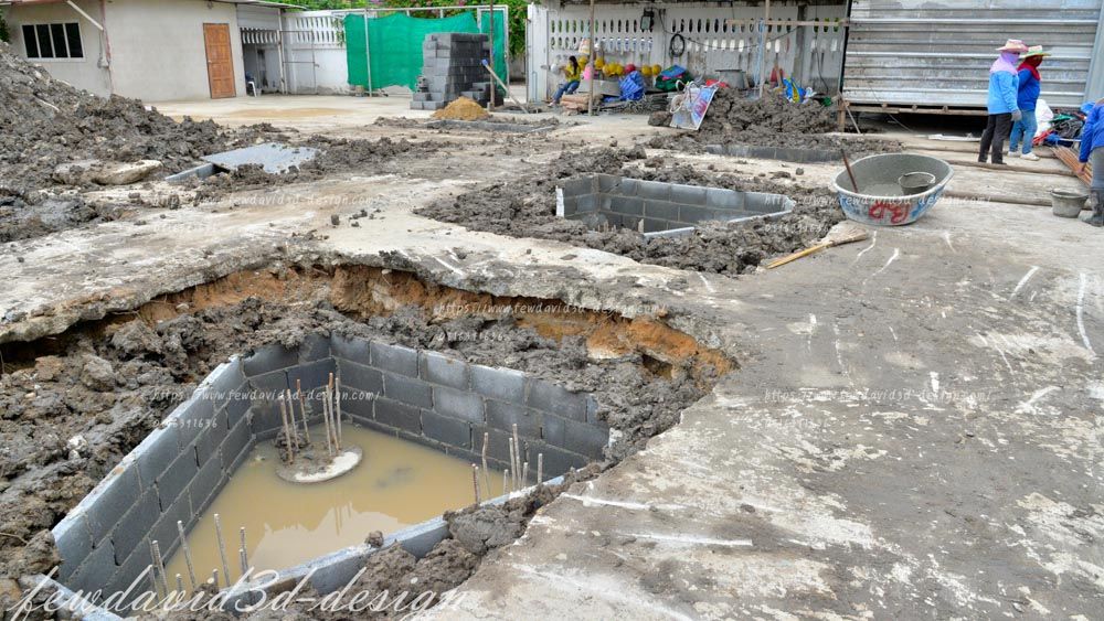 ภาพก่อสร้าง งานฐานราก