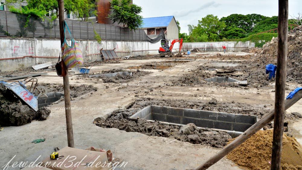 ภาพก่อสร้าง งานฐานราก