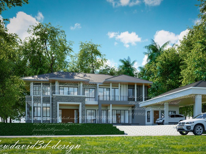 รับออกแบบ บ้าน 2 ชั้น