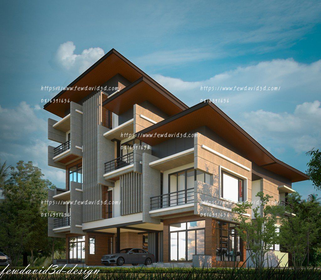 รับออกแบบบ้าน 4 ชั้น