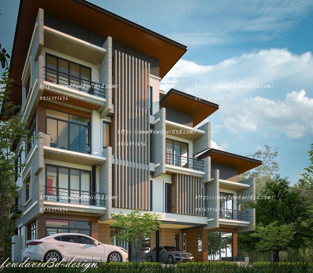 รับออกแบบบ้าน 4 ชั้น