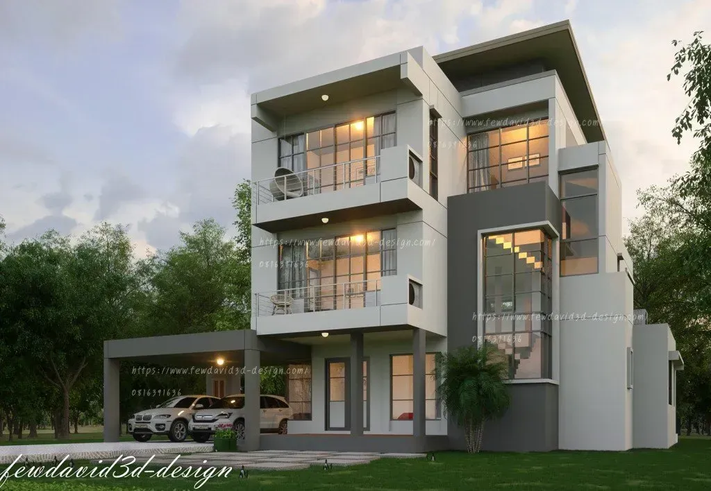 บ้านสวยสไตล์โมเดิร์นลอฟต์ 3 ชั้นในซ.ลาดกระบัง 18 ออกแบบเพื่อการใช้แสงธรรมชาติ