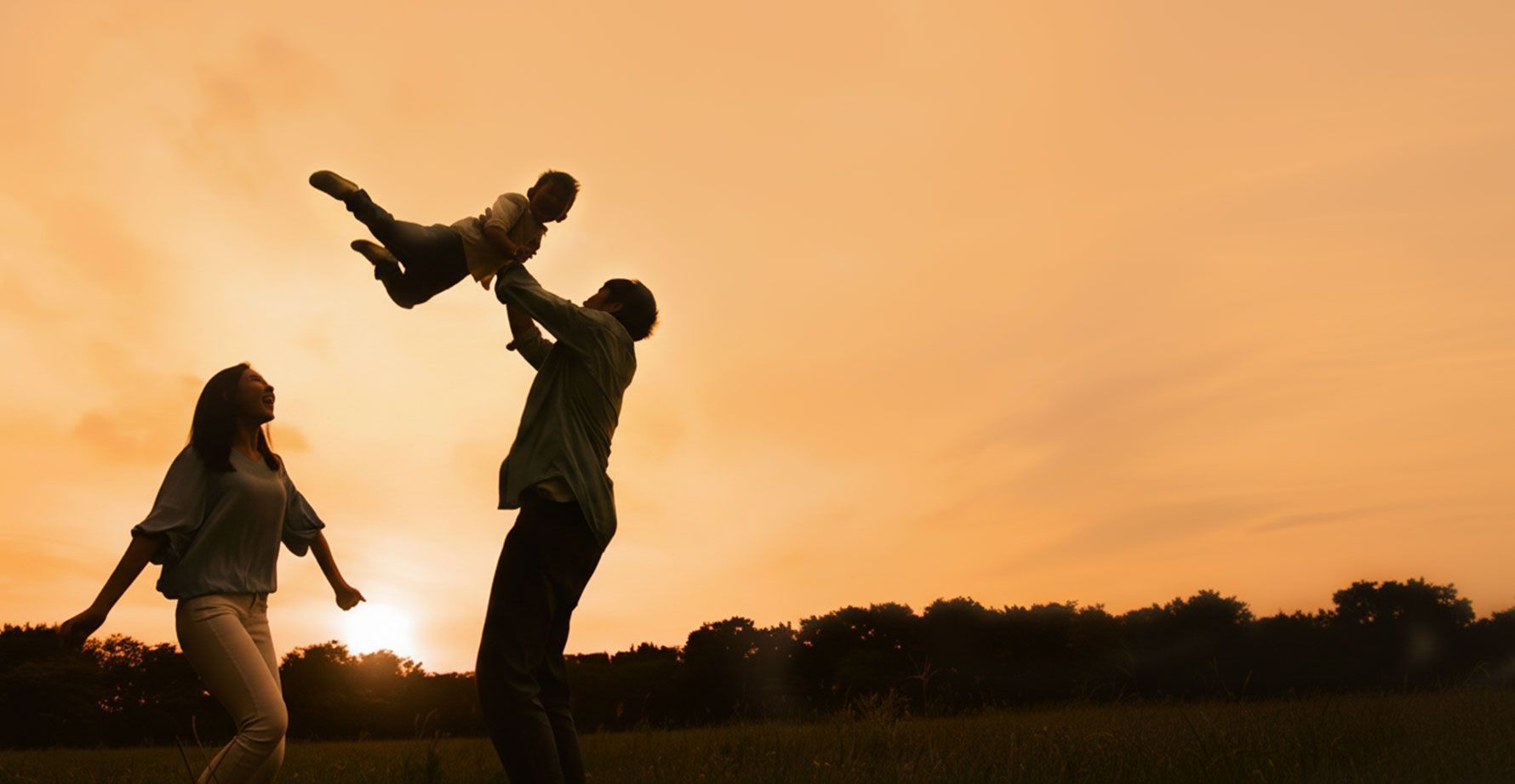 A simple, light blue line drawing of a heart split down the middle.