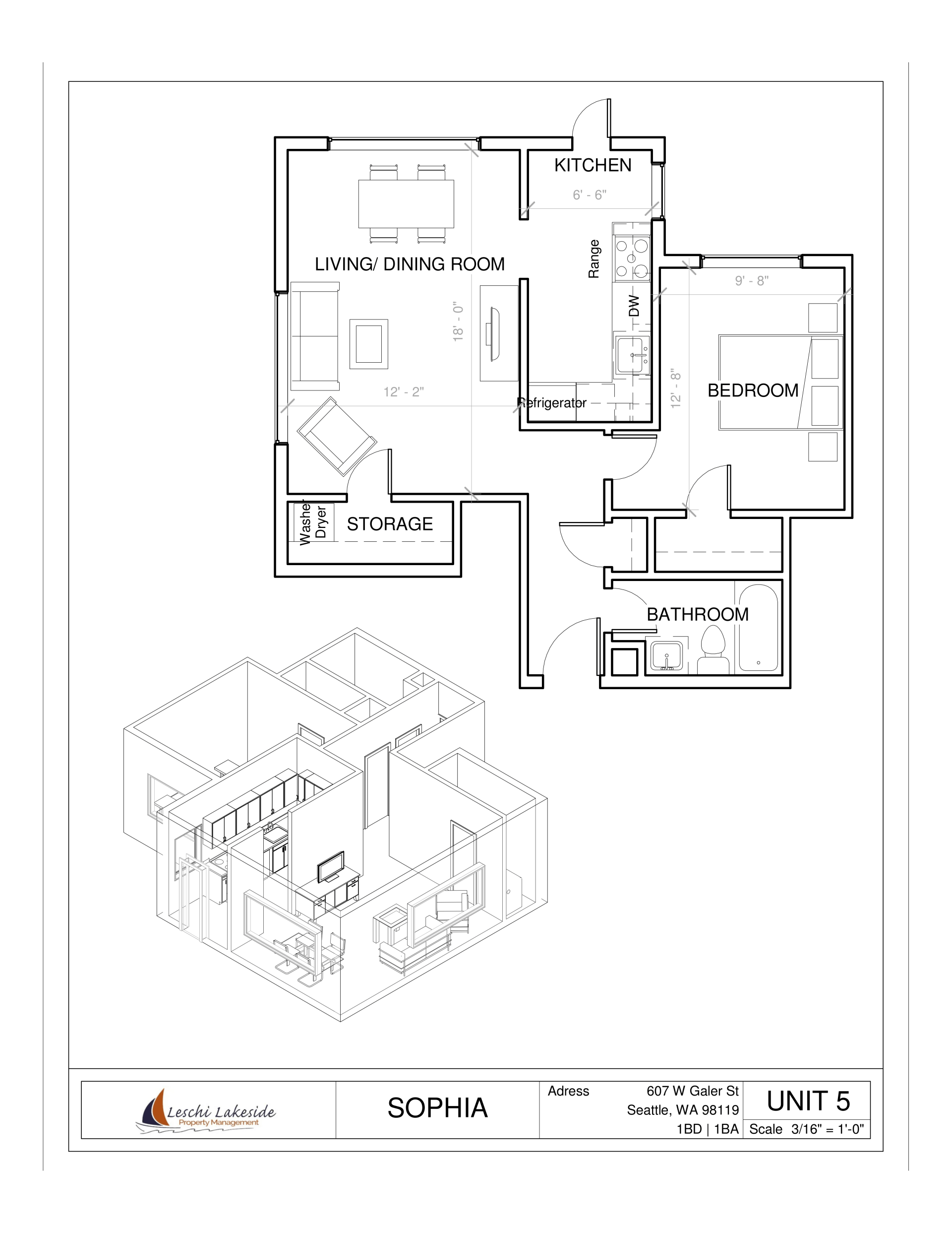 Floor Plan: Unit 5 & 12
