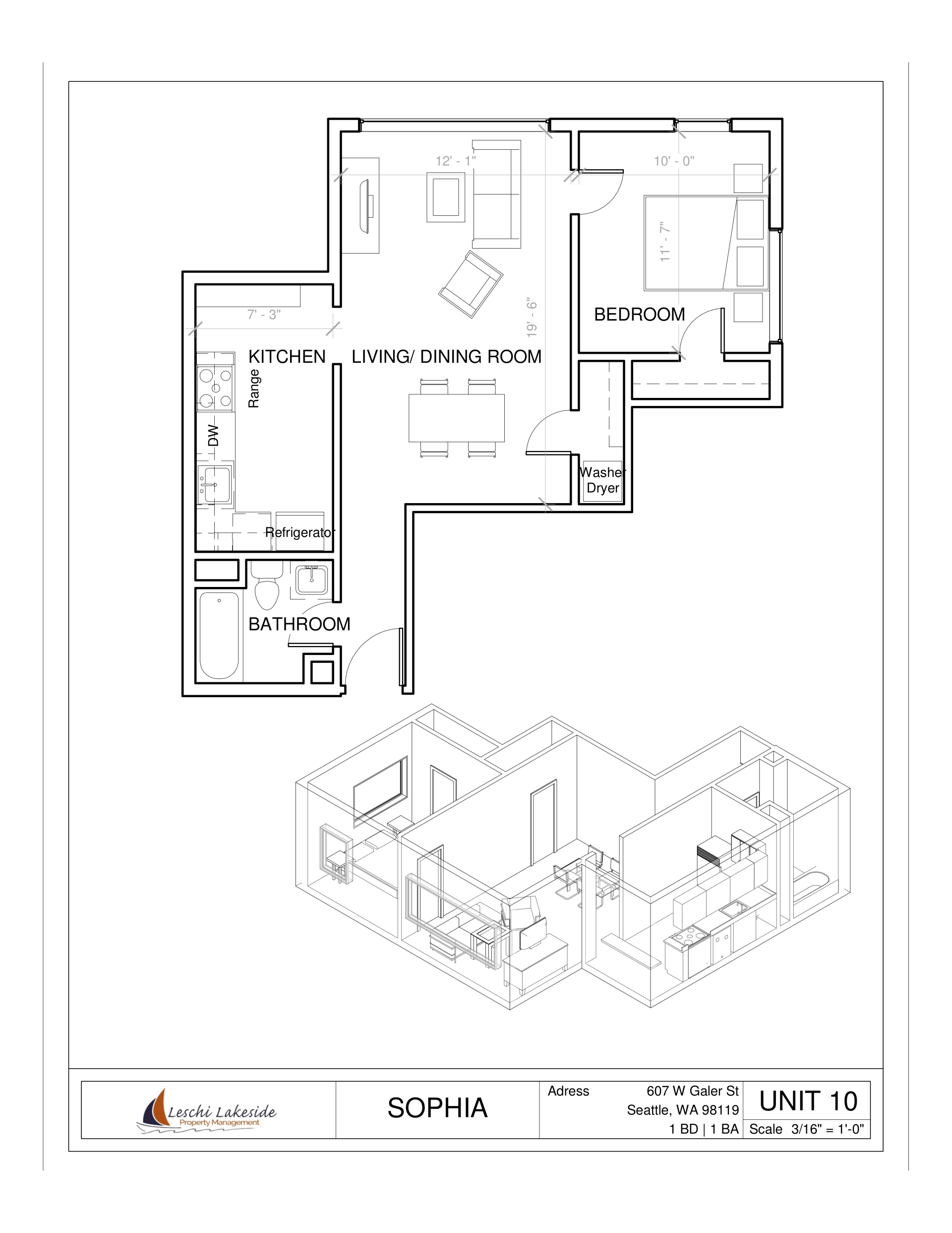 Floor Plan: Unit 2, 3, 6, 9, 10, 13