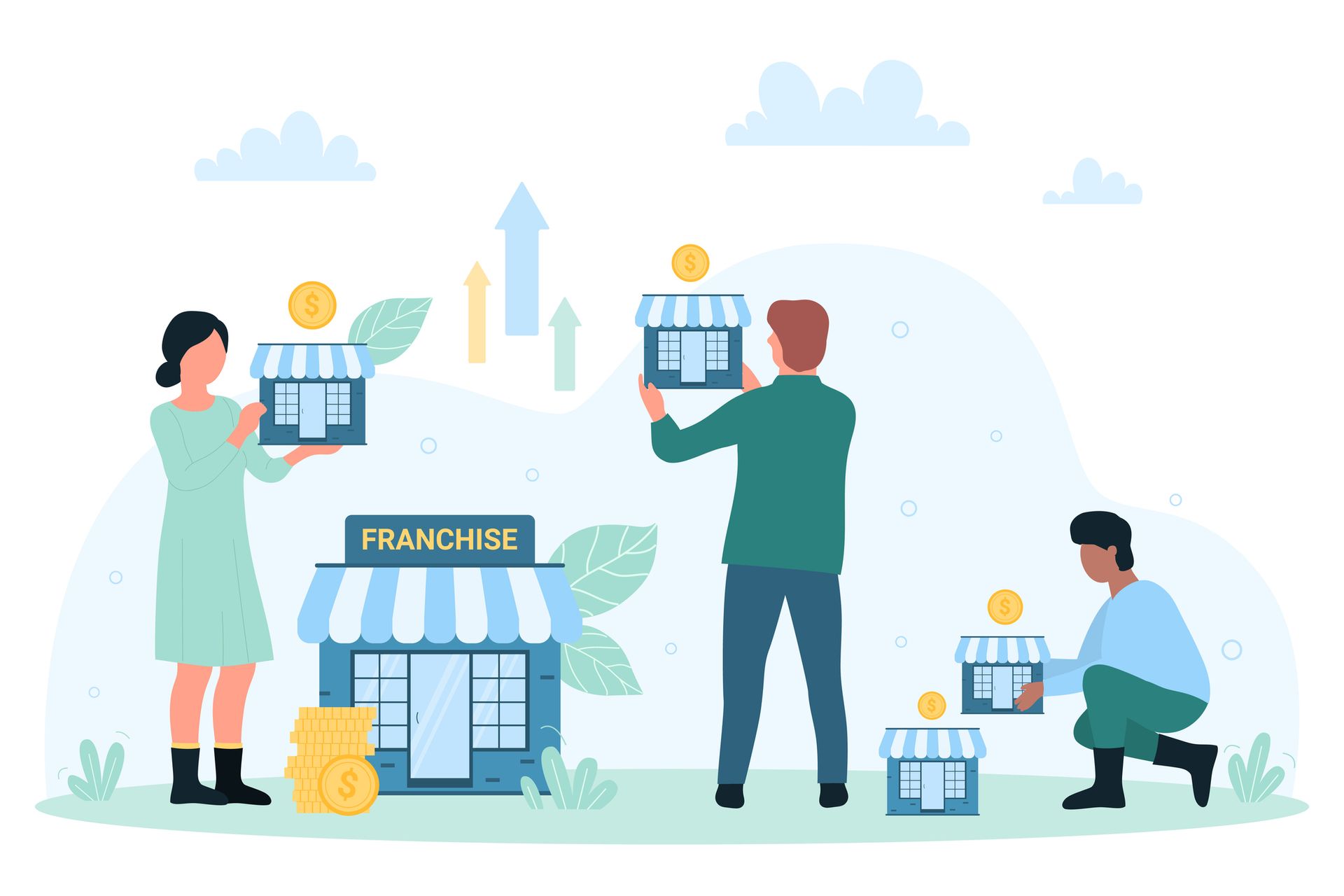 Infographic for Franchise Genesis representing the growth opportunities of franchising.