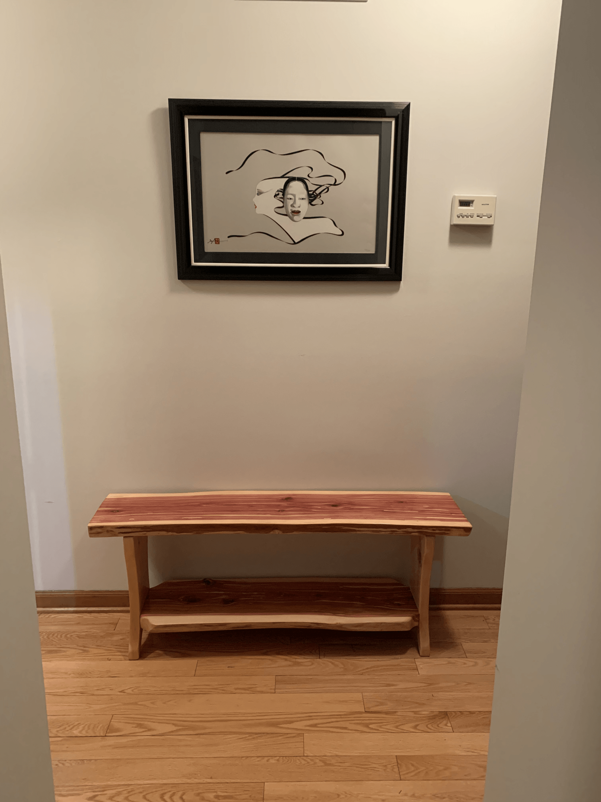 Live Edge Eastern Bench — Dyer, IN — Cugini Woodworking LLC