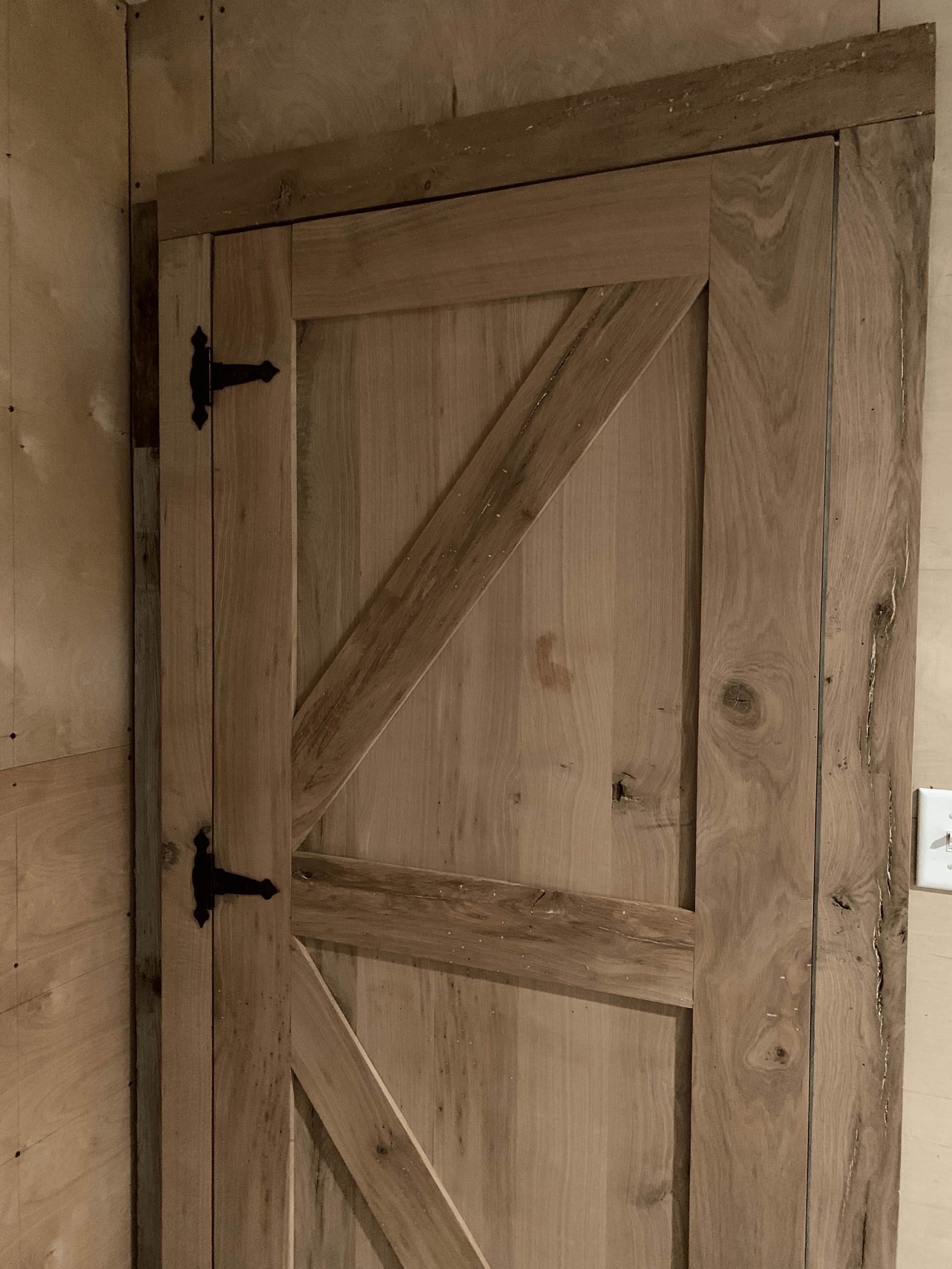 Rustic Oak Barn Door — Dyer, IN — Cugini Woodworking LLC