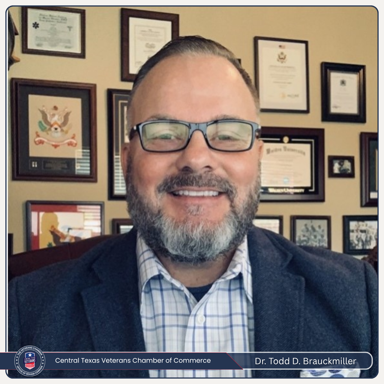 The logo for the central texas veterans chamber of commerce