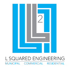 It is a logo for a company called l squared engineering.
