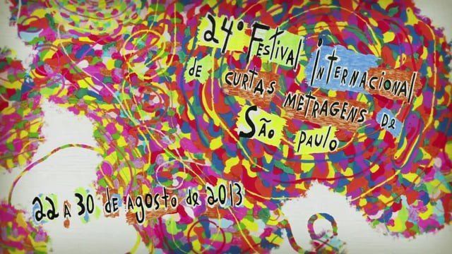 Um pôster colorido para o 24º festival internacional