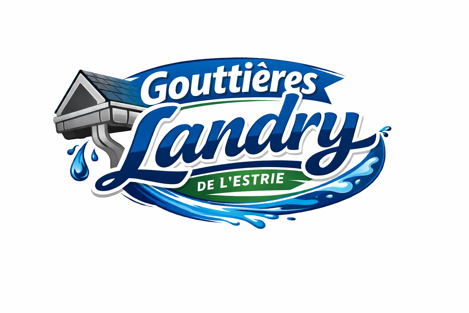 Un logo blanc avec une maison au milieu.