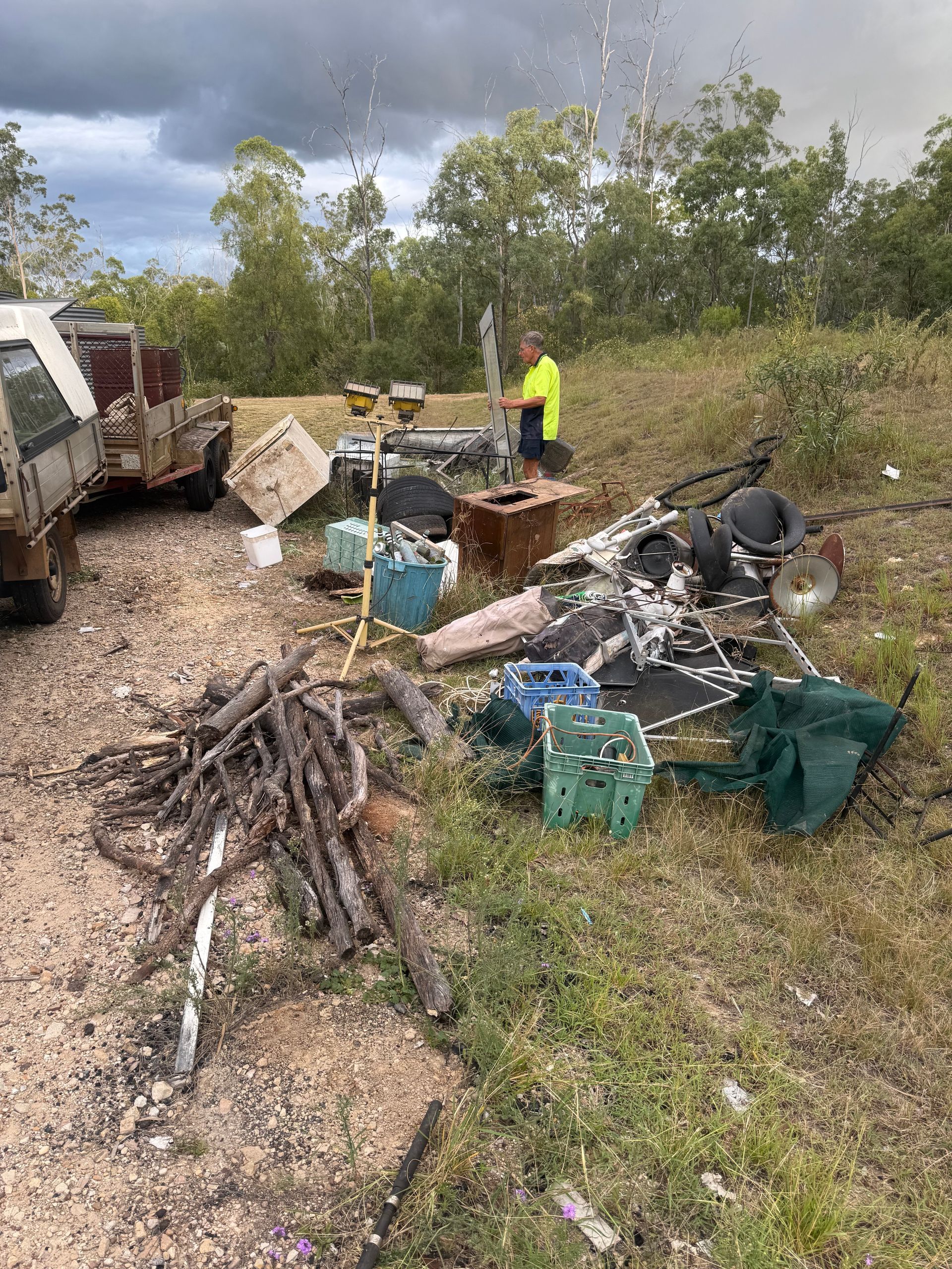 Pile of rubbish on the ground in Toowoomba