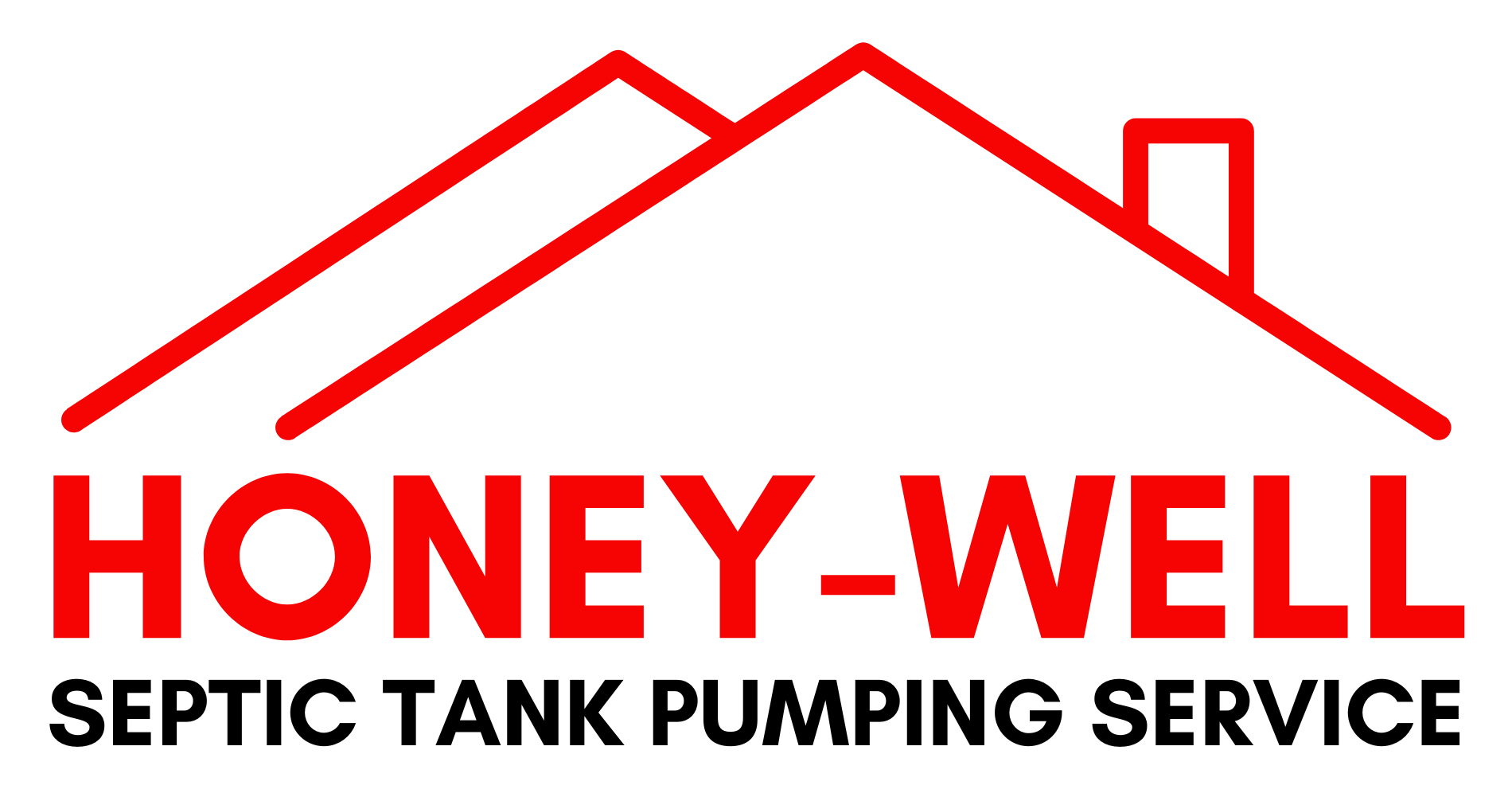 A logo for honey well septic tank pumping service