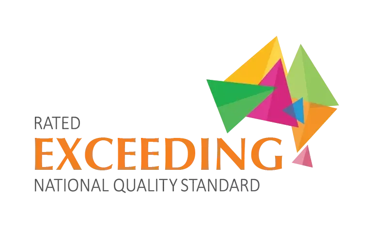 A logo for the rated exceeding national quality standard