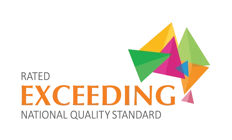 A logo for the rated exceeding national quality standard