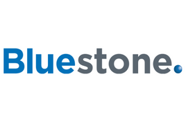 A bluestone logo on a white background