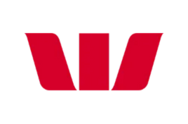 A red w logo on a white background