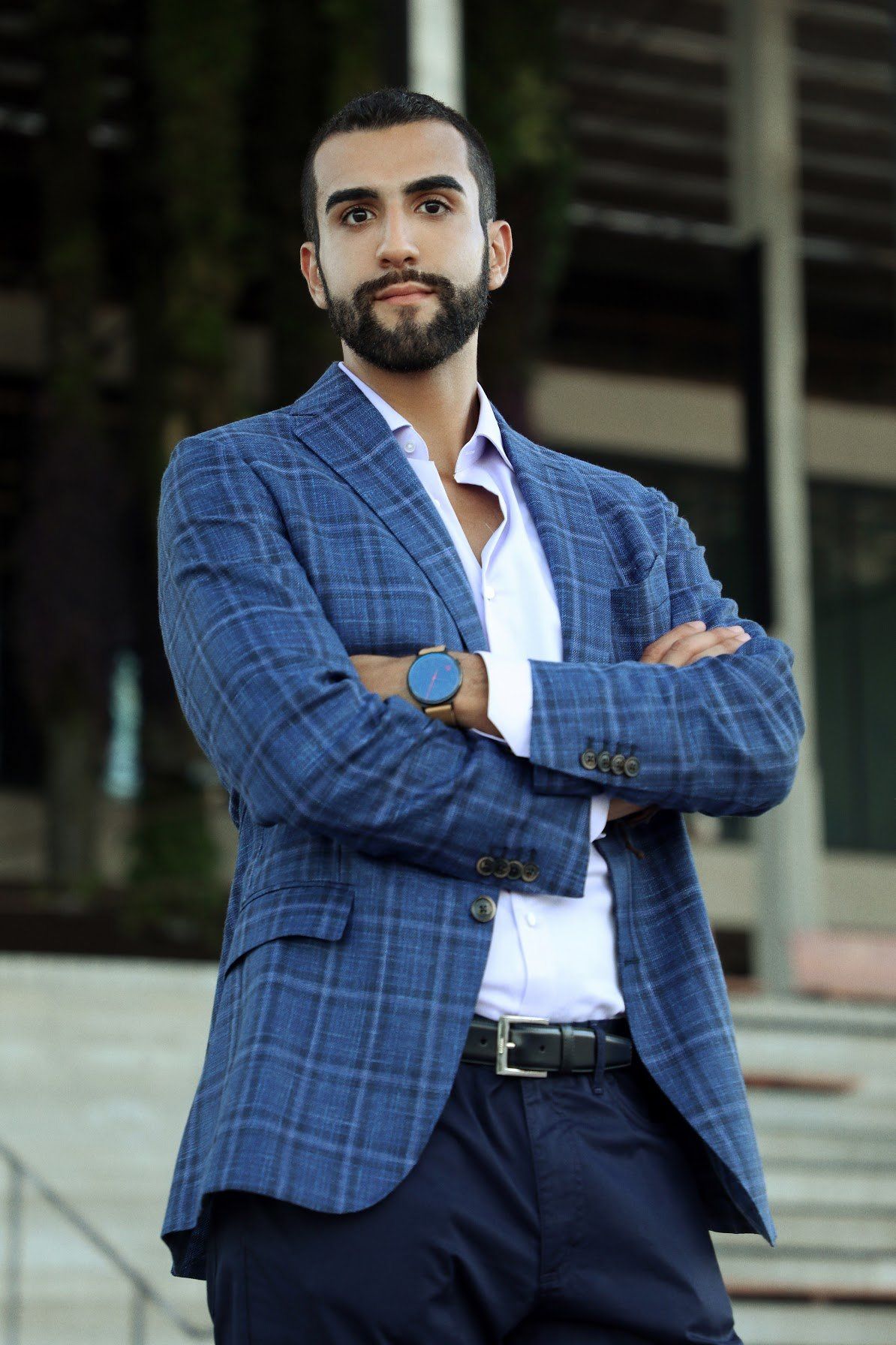 Andres Ospina is ready for public speaking.