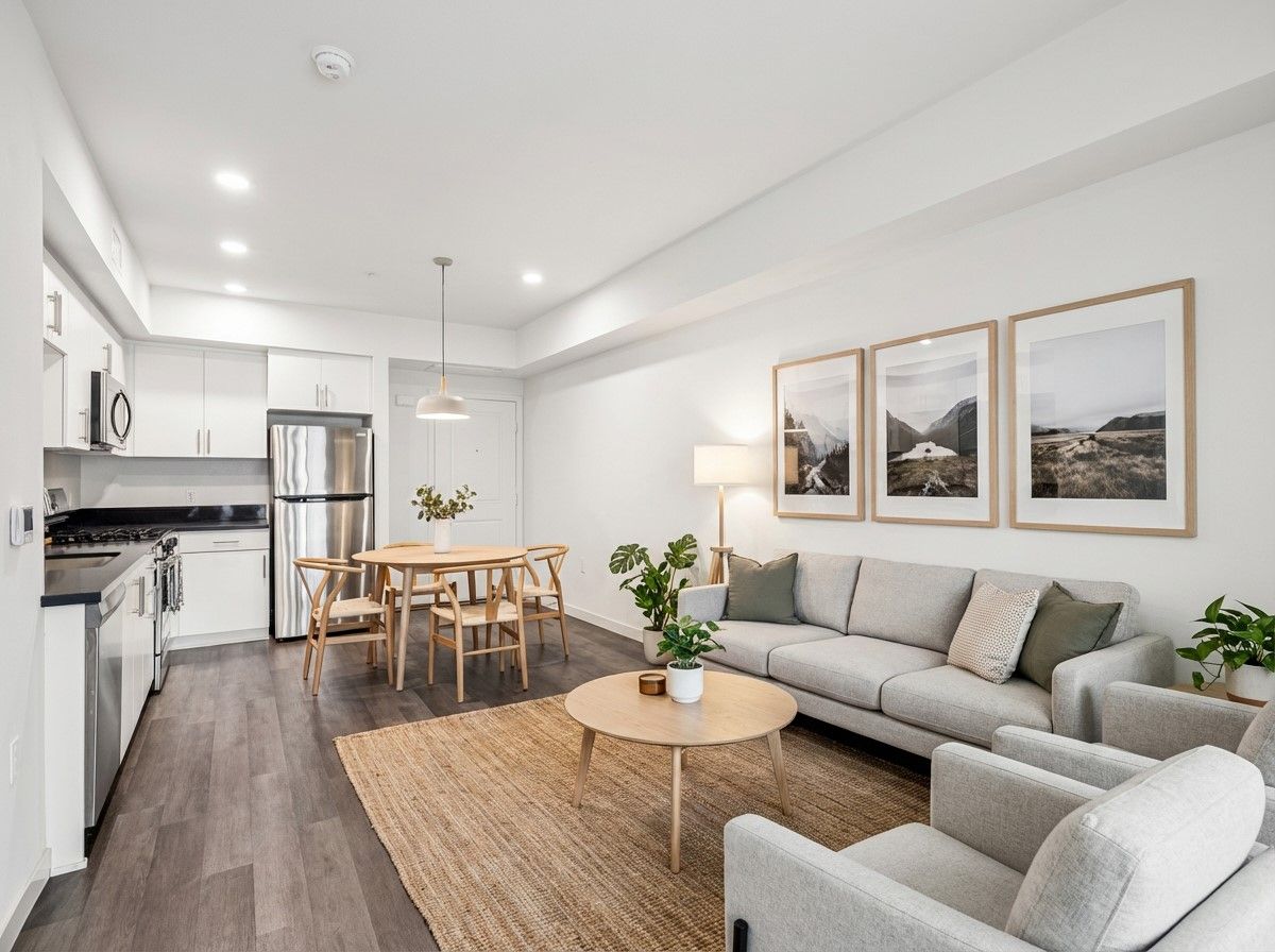 The Centennial  Living Area and Kitchen