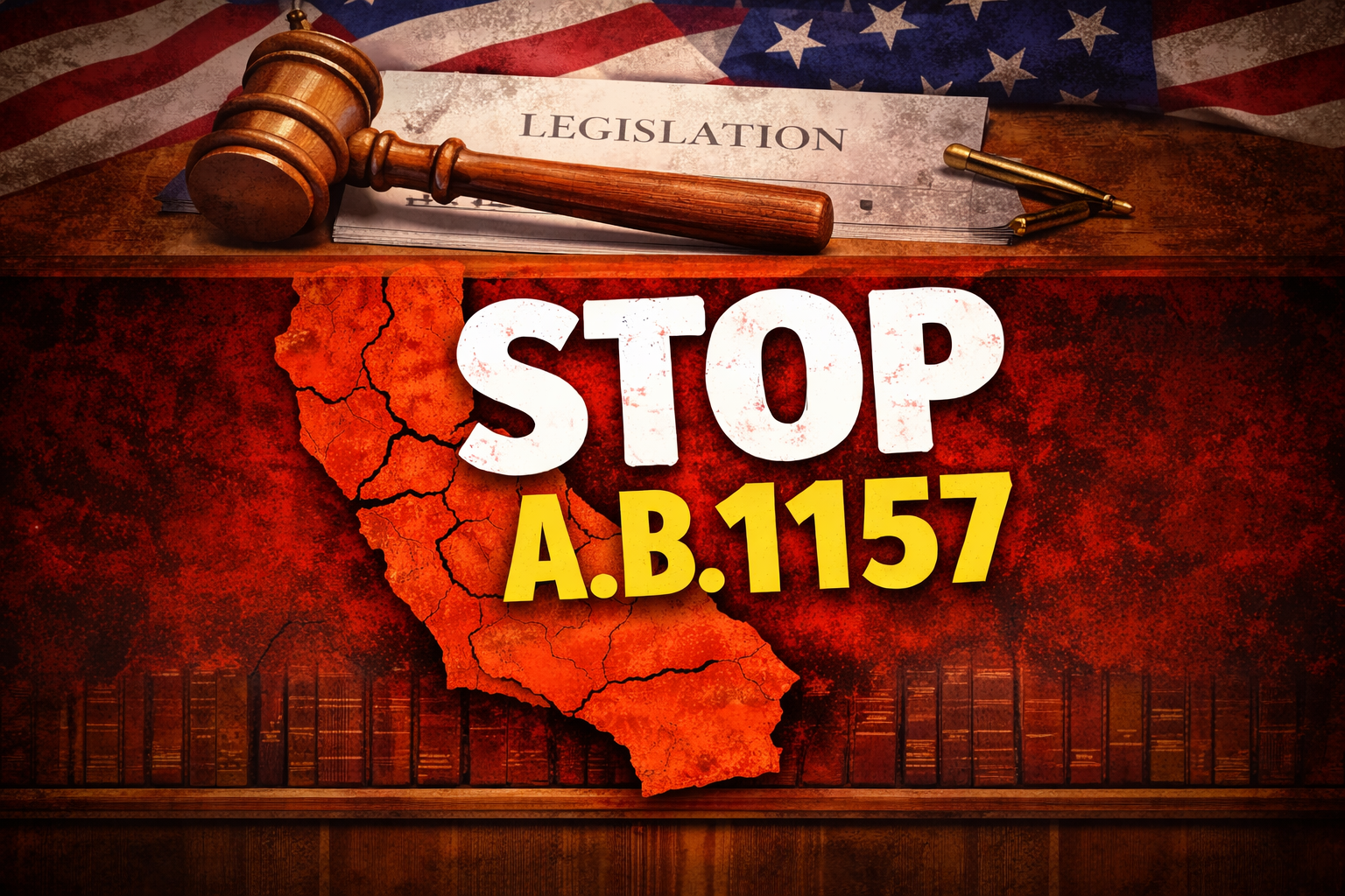 illustration of oppose AB 1157 