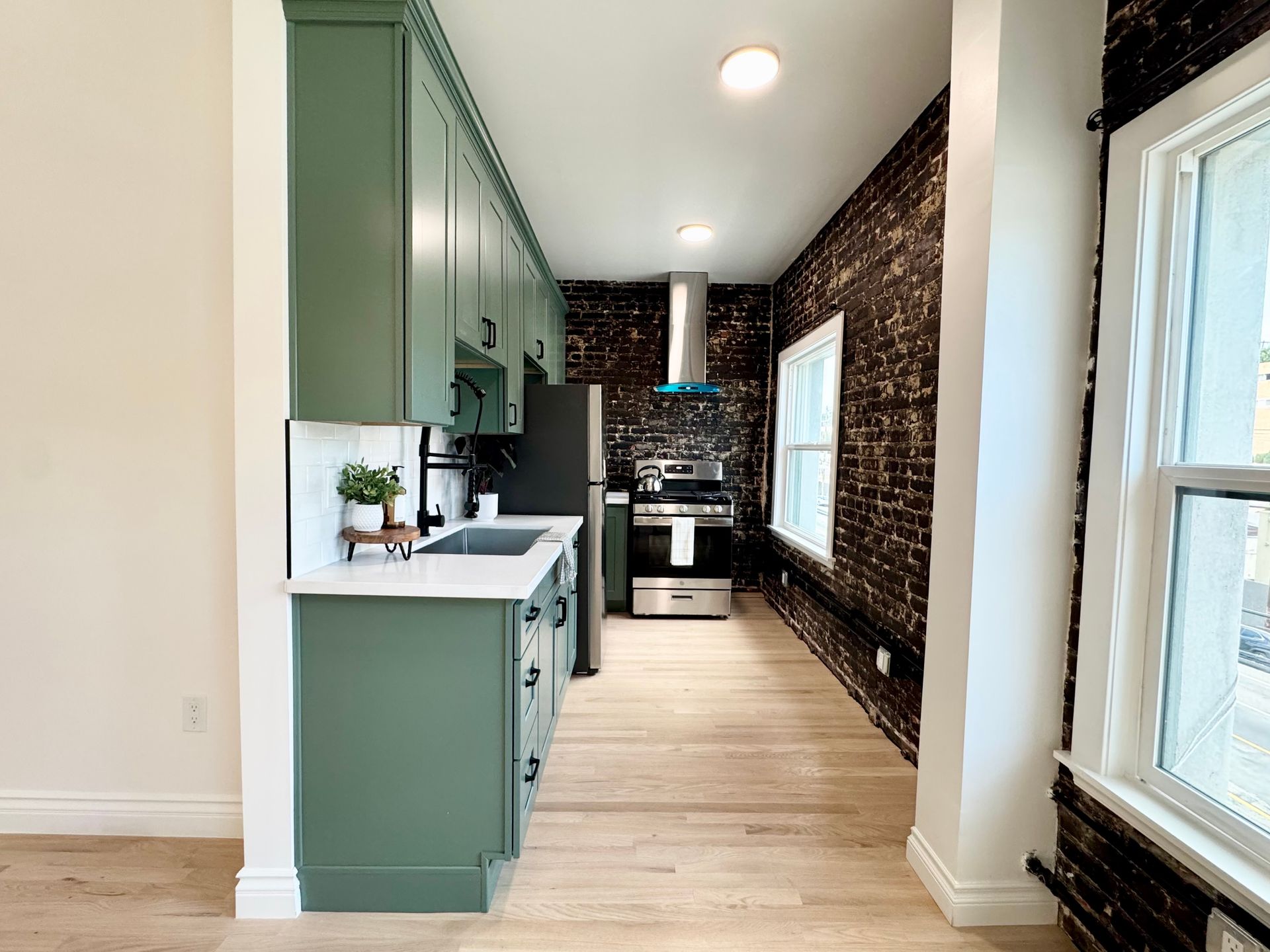 New kitchen photo in a new unit of the Ansley Apartments