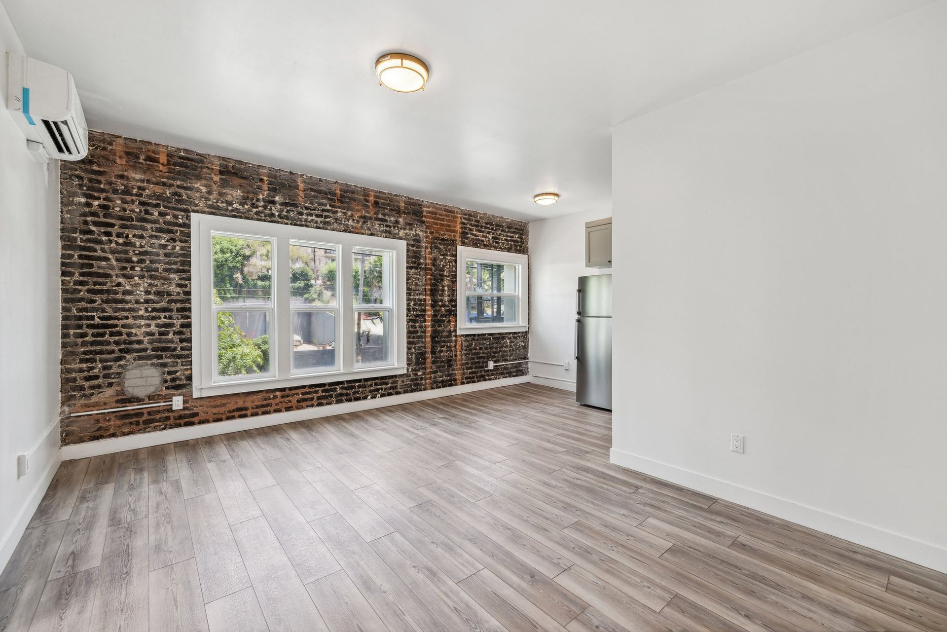 interior photo of the kitchen in the charming studio at the Ansley Apartments on Sunset Boulevard