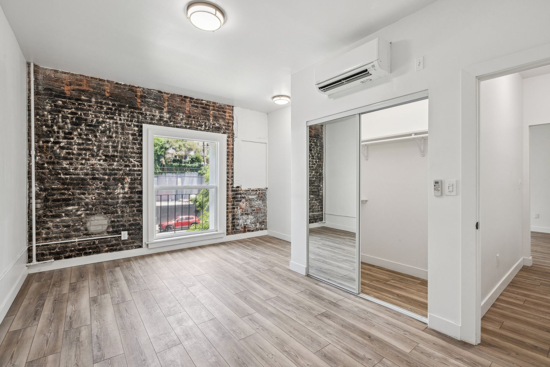 another angle of Ansley's stylish and sunny kitchen