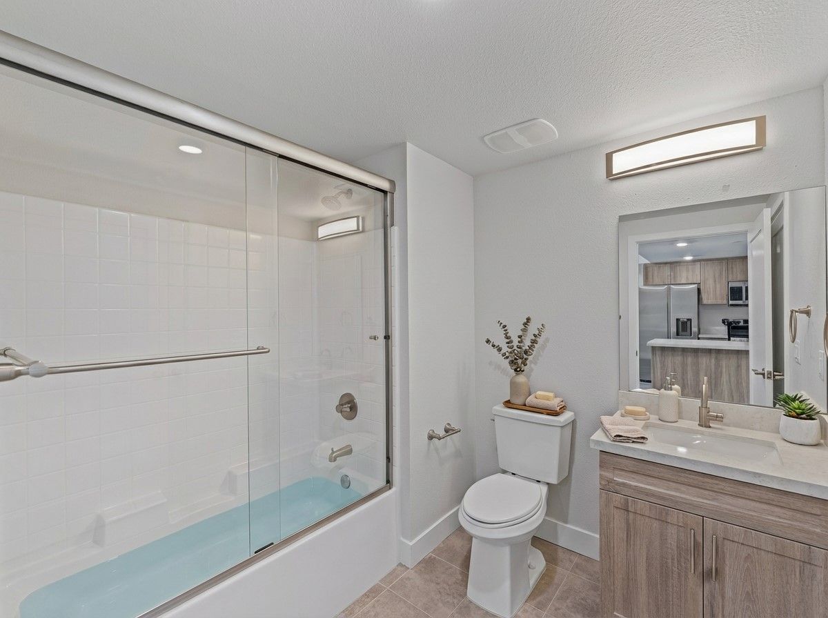 The Secret in K-Town Luxury Apartments has huge and finely appointed bathrooms