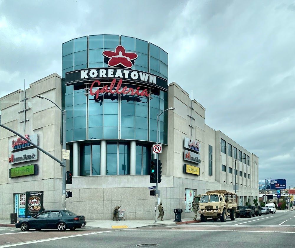 exterior photo showing the Koreatown Galleria complex