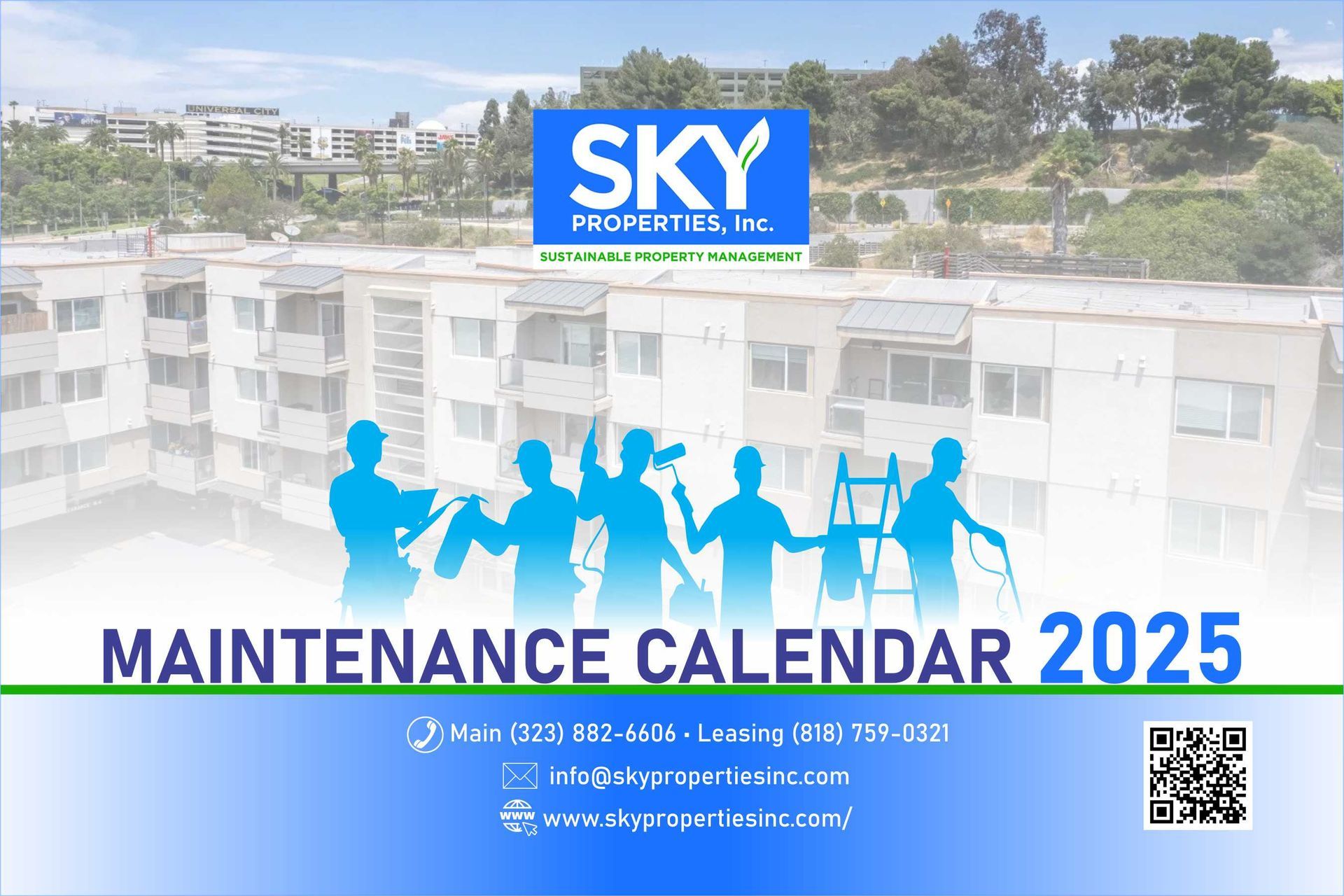 Sky Properties, Inc. 2025 Maintenance Calendar - Graphic Post