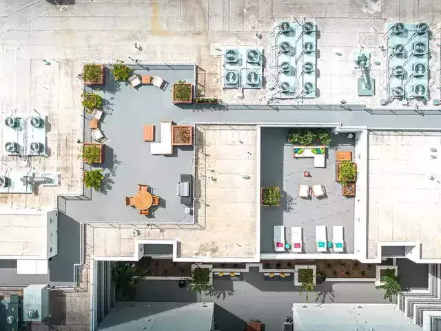 Fully equipped with modern appliance adorn the spacious and bright kitchen in a unit at The Centennial