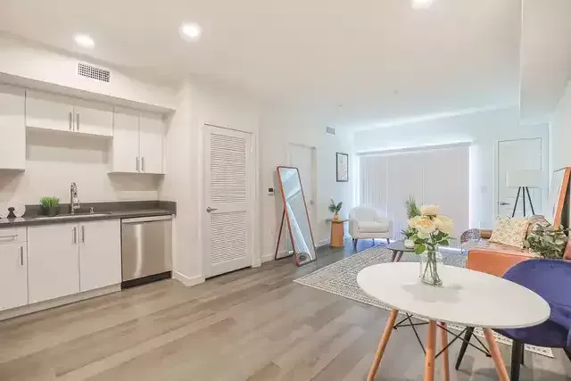  Bright Living Room Interior with furniture - Work with Sky Properties Inc. - Top Property Management Company in Toluca Lake