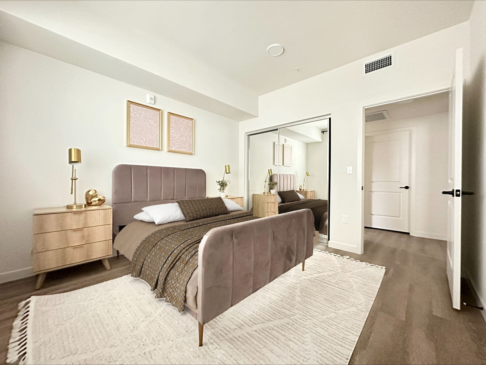 Photo showing the lovely bedroom of the Mix Luxury Apartments