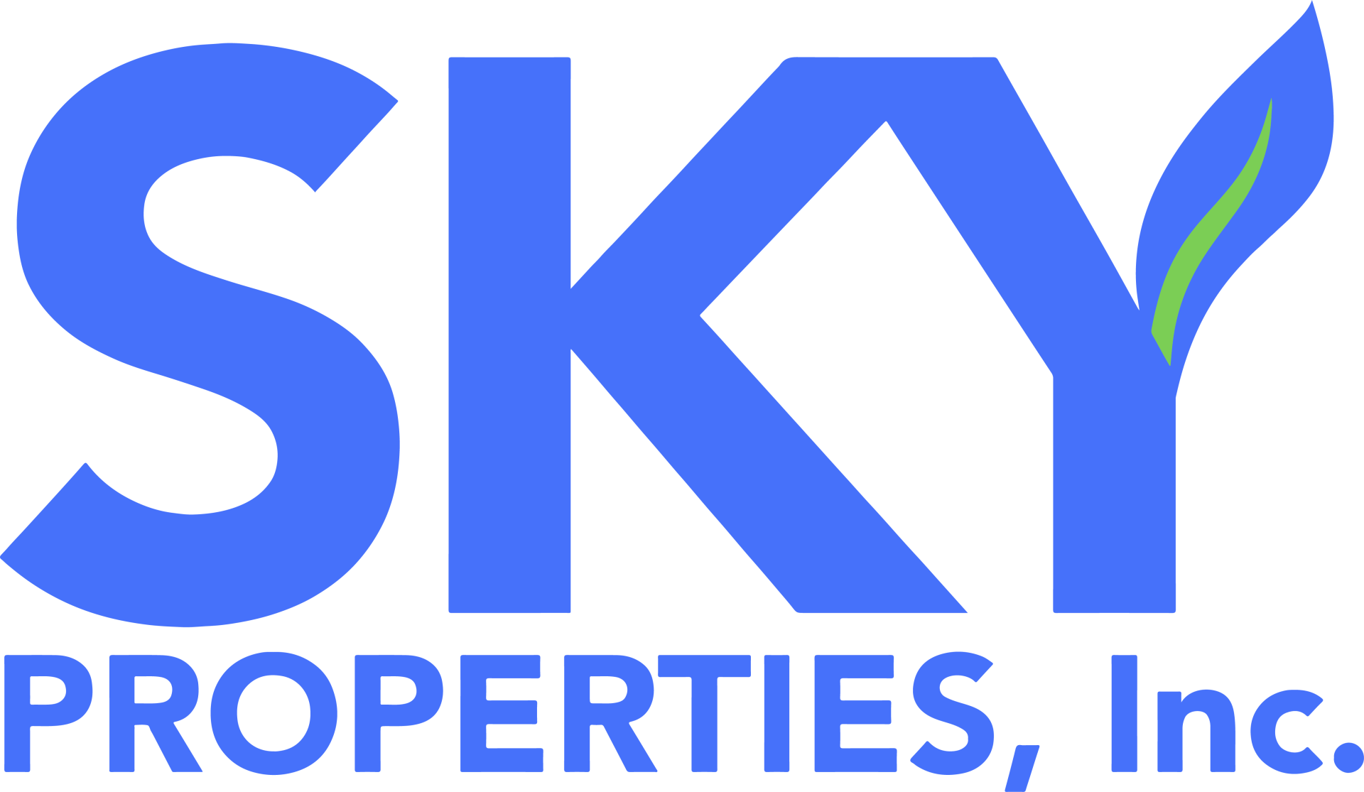 sky blue image of the logo graphics of SKY Properties