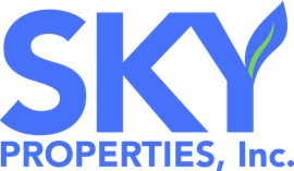 image of the SKY Properties logo type face graphics