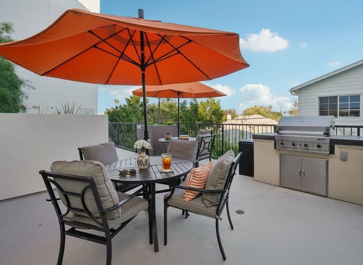 Cloud Nine's spacious bedroom with large windows