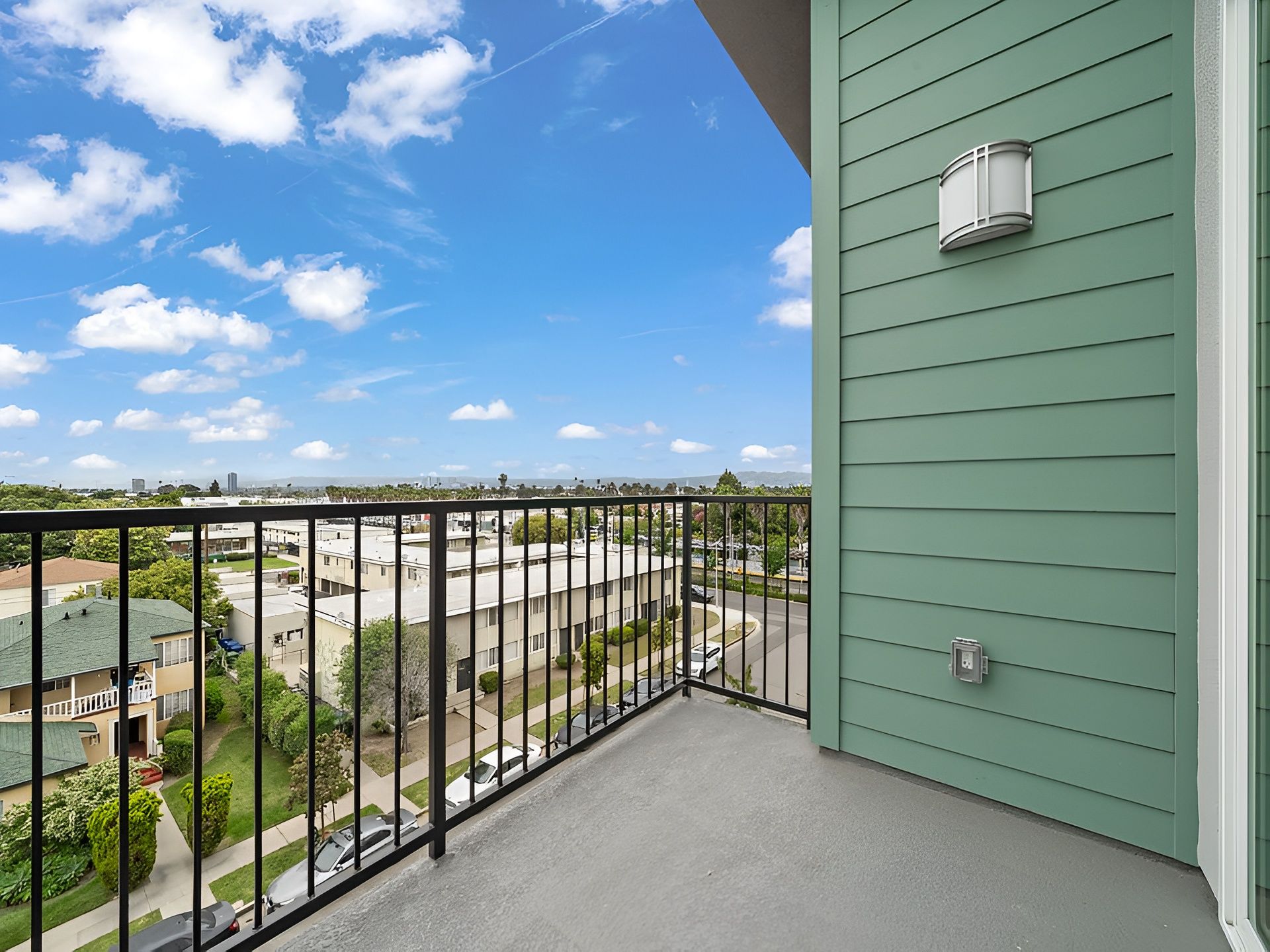 Cloud Nine's  spacious bedroom with large windows