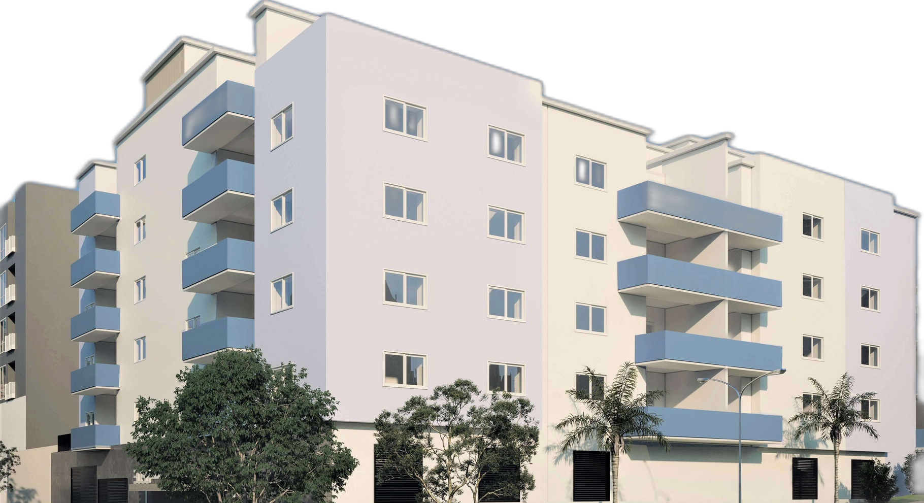photo of an architectural rendering of The Hobart Apartments facade