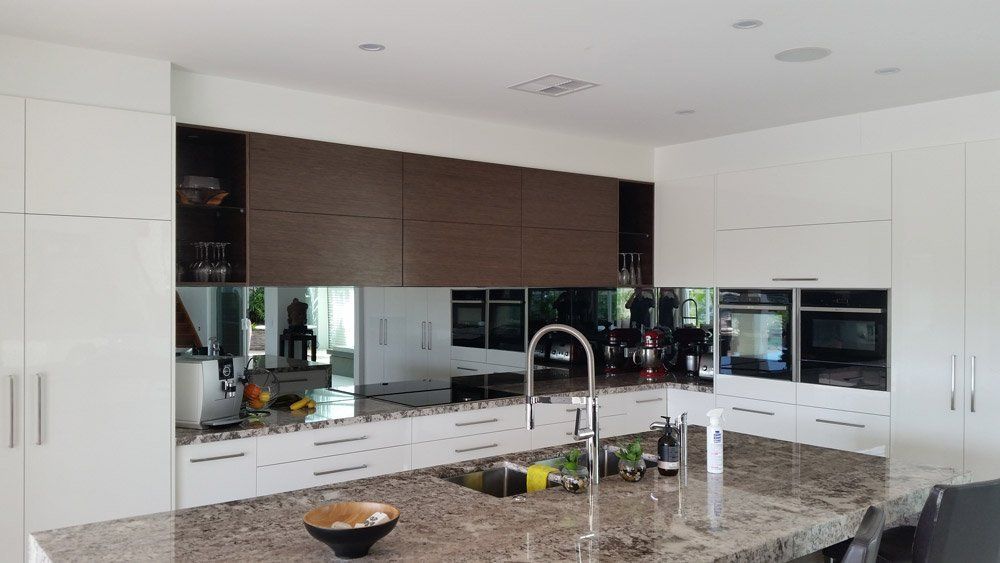 Splashback Toughened Mirror — Gold Coast, QLD — Patterson Glass